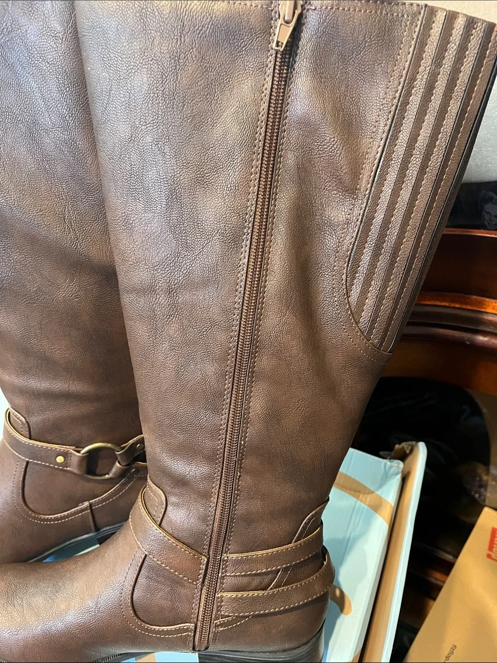 Life Stride Dark Brown Over-the-Knee Riding Boots